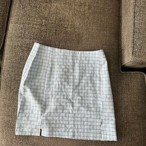 Plaid Blue Shein Skirt